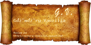 Gömöry Vaszilia névjegykártya
